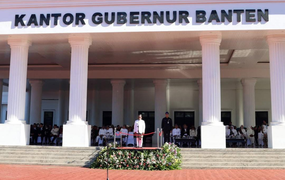 Plt.Kadis PMD Ikuti Khidmat Upacara HUT ke-25 Provinsi Banten