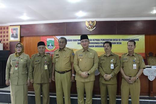 Wakil Gubernur menghadiri Sosialisasi Bantuan Keuangan Kepada Pemerintah Desa Se-Provinsi Banten (Kab. Serang)